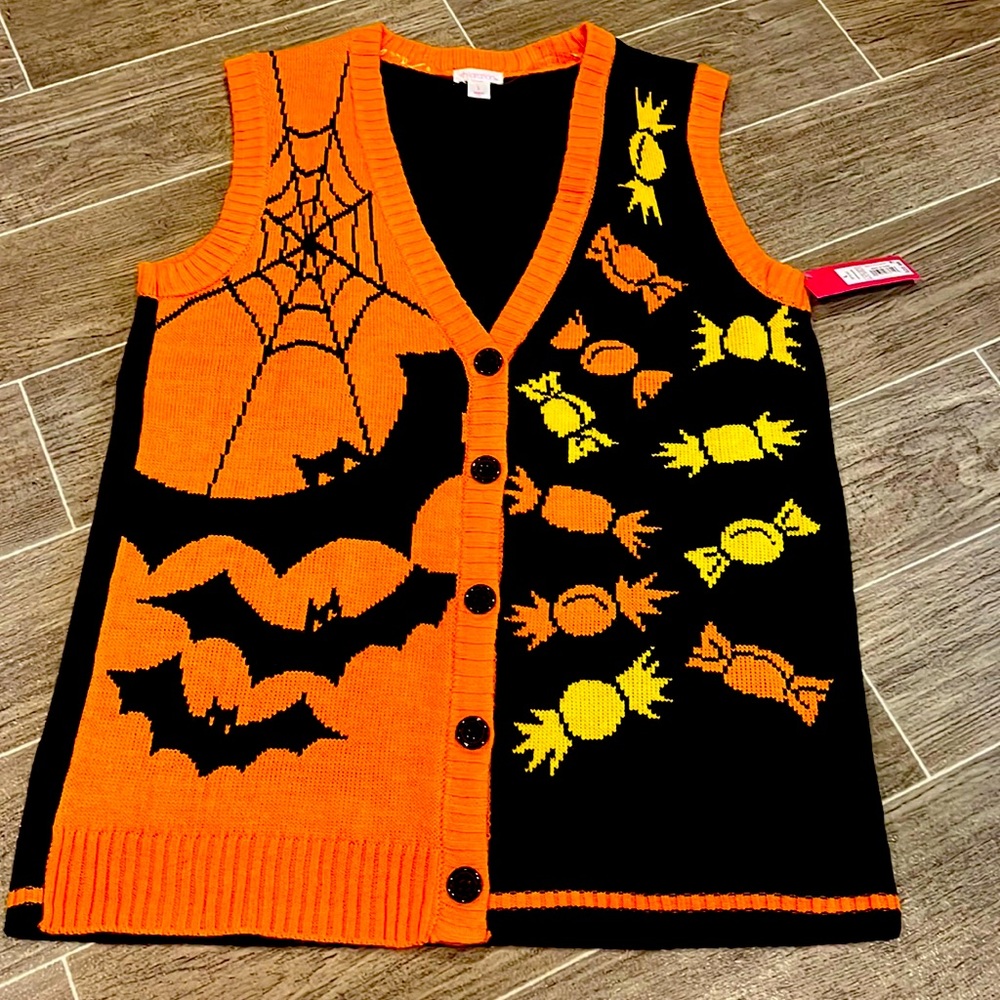 Halloween Knit Sweater Vest
